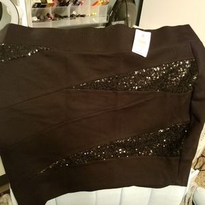 Torrid Sequin Spliced Mini Skirt Size 2 NWT